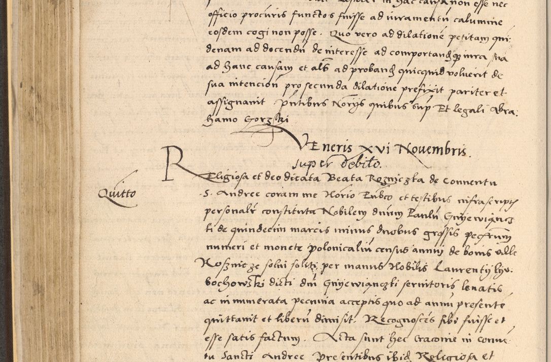 Zdjęcie nr 316 dla obiektu archiwalnego: Acta actorum coram reverendo patre domino Nicolao Bedlenski scholastico vicarioque in spiritualibus gernerali Cracoviensi ad annum Domini millesimum quingentesimum tricesimum septimum, cuius indicio est decima, pontificatus sanctissimi in Christo patris et domini nostri domini Pauli divina providencia papr tercii, anno tercio, feliciter continuantur