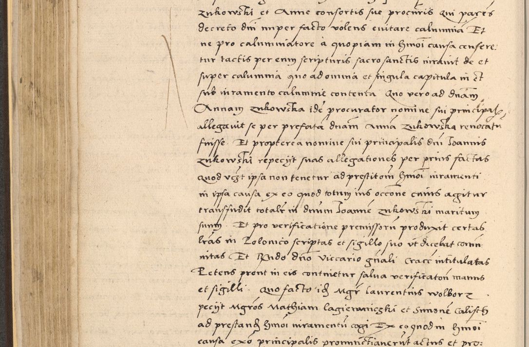 Zdjęcie nr 314 dla obiektu archiwalnego: Acta actorum coram reverendo patre domino Nicolao Bedlenski scholastico vicarioque in spiritualibus gernerali Cracoviensi ad annum Domini millesimum quingentesimum tricesimum septimum, cuius indicio est decima, pontificatus sanctissimi in Christo patris et domini nostri domini Pauli divina providencia papr tercii, anno tercio, feliciter continuantur