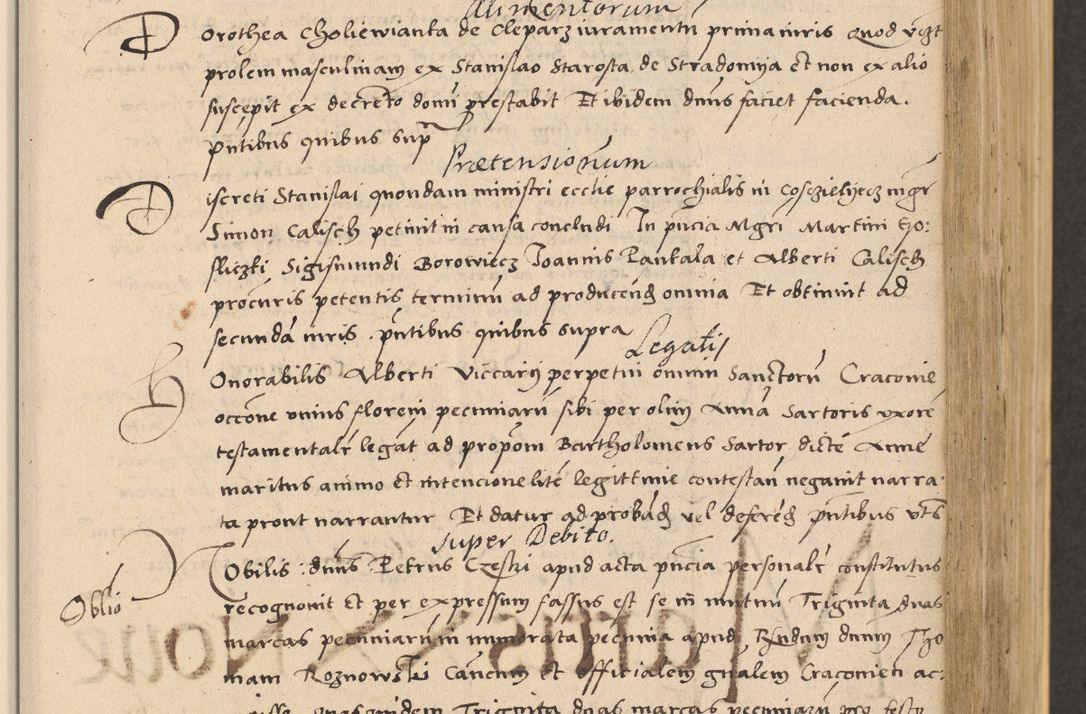 Zdjęcie nr 317 dla obiektu archiwalnego: Acta actorum coram reverendo patre domino Nicolao Bedlenski scholastico vicarioque in spiritualibus gernerali Cracoviensi ad annum Domini millesimum quingentesimum tricesimum septimum, cuius indicio est decima, pontificatus sanctissimi in Christo patris et domini nostri domini Pauli divina providencia papr tercii, anno tercio, feliciter continuantur