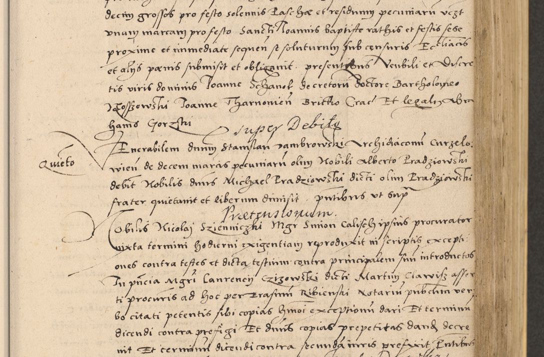 Zdjęcie nr 313 dla obiektu archiwalnego: Acta actorum coram reverendo patre domino Nicolao Bedlenski scholastico vicarioque in spiritualibus gernerali Cracoviensi ad annum Domini millesimum quingentesimum tricesimum septimum, cuius indicio est decima, pontificatus sanctissimi in Christo patris et domini nostri domini Pauli divina providencia papr tercii, anno tercio, feliciter continuantur