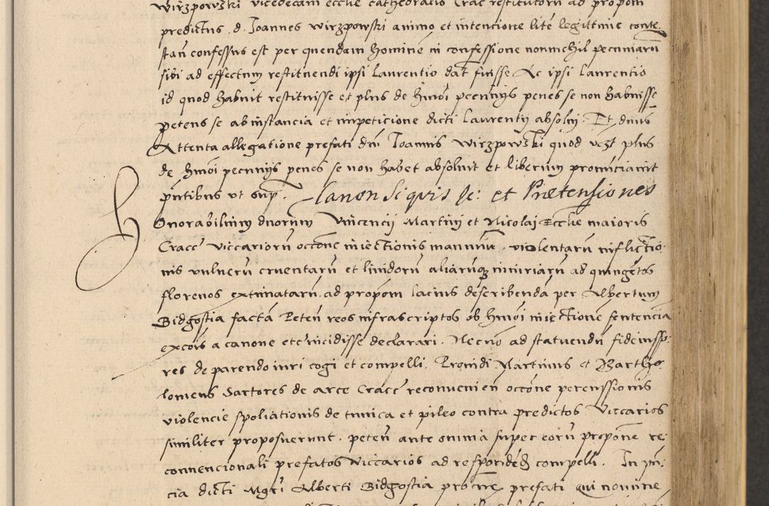 Zdjęcie nr 311 dla obiektu archiwalnego: Acta actorum coram reverendo patre domino Nicolao Bedlenski scholastico vicarioque in spiritualibus gernerali Cracoviensi ad annum Domini millesimum quingentesimum tricesimum septimum, cuius indicio est decima, pontificatus sanctissimi in Christo patris et domini nostri domini Pauli divina providencia papr tercii, anno tercio, feliciter continuantur