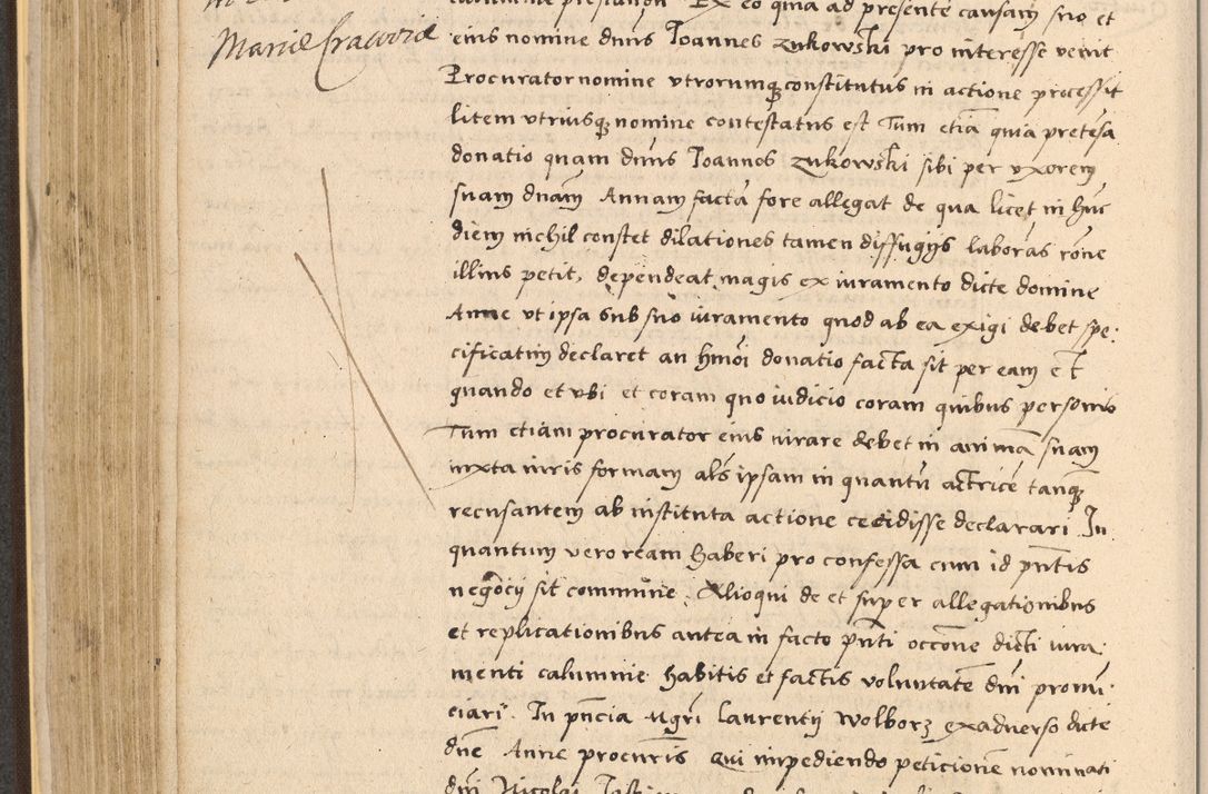 Zdjęcie nr 308 dla obiektu archiwalnego: Acta actorum coram reverendo patre domino Nicolao Bedlenski scholastico vicarioque in spiritualibus gernerali Cracoviensi ad annum Domini millesimum quingentesimum tricesimum septimum, cuius indicio est decima, pontificatus sanctissimi in Christo patris et domini nostri domini Pauli divina providencia papr tercii, anno tercio, feliciter continuantur