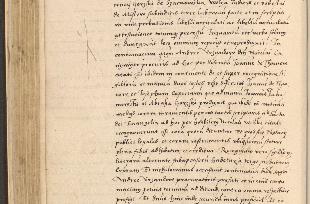 Zdjęcie nr 302 dla obiektu archiwalnego: Acta actorum coram reverendo patre domino Nicolao Bedlenski scholastico vicarioque in spiritualibus gernerali Cracoviensi ad annum Domini millesimum quingentesimum tricesimum septimum, cuius indicio est decima, pontificatus sanctissimi in Christo patris et domini nostri domini Pauli divina providencia papr tercii, anno tercio, feliciter continuantur