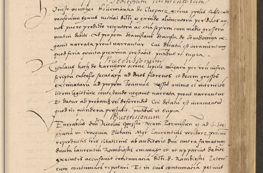 Zdjęcie nr 301 dla obiektu archiwalnego: Acta actorum coram reverendo patre domino Nicolao Bedlenski scholastico vicarioque in spiritualibus gernerali Cracoviensi ad annum Domini millesimum quingentesimum tricesimum septimum, cuius indicio est decima, pontificatus sanctissimi in Christo patris et domini nostri domini Pauli divina providencia papr tercii, anno tercio, feliciter continuantur