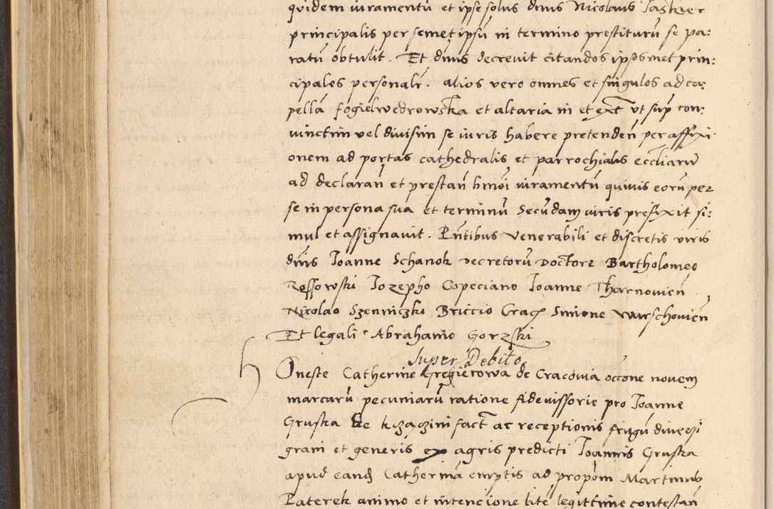 Zdjęcie nr 300 dla obiektu archiwalnego: Acta actorum coram reverendo patre domino Nicolao Bedlenski scholastico vicarioque in spiritualibus gernerali Cracoviensi ad annum Domini millesimum quingentesimum tricesimum septimum, cuius indicio est decima, pontificatus sanctissimi in Christo patris et domini nostri domini Pauli divina providencia papr tercii, anno tercio, feliciter continuantur