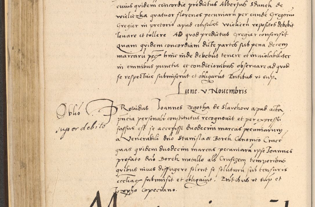 Zdjęcie nr 298 dla obiektu archiwalnego: Acta actorum coram reverendo patre domino Nicolao Bedlenski scholastico vicarioque in spiritualibus gernerali Cracoviensi ad annum Domini millesimum quingentesimum tricesimum septimum, cuius indicio est decima, pontificatus sanctissimi in Christo patris et domini nostri domini Pauli divina providencia papr tercii, anno tercio, feliciter continuantur