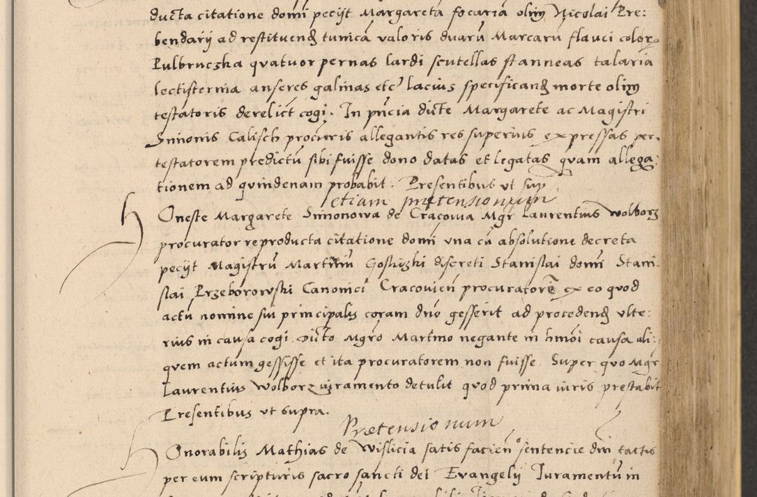 Zdjęcie nr 289 dla obiektu archiwalnego: Acta actorum coram reverendo patre domino Nicolao Bedlenski scholastico vicarioque in spiritualibus gernerali Cracoviensi ad annum Domini millesimum quingentesimum tricesimum septimum, cuius indicio est decima, pontificatus sanctissimi in Christo patris et domini nostri domini Pauli divina providencia papr tercii, anno tercio, feliciter continuantur