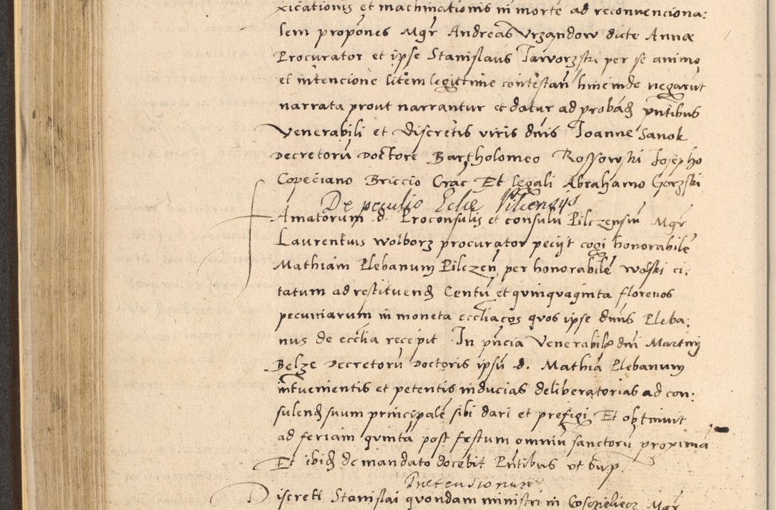Zdjęcie nr 290 dla obiektu archiwalnego: Acta actorum coram reverendo patre domino Nicolao Bedlenski scholastico vicarioque in spiritualibus gernerali Cracoviensi ad annum Domini millesimum quingentesimum tricesimum septimum, cuius indicio est decima, pontificatus sanctissimi in Christo patris et domini nostri domini Pauli divina providencia papr tercii, anno tercio, feliciter continuantur