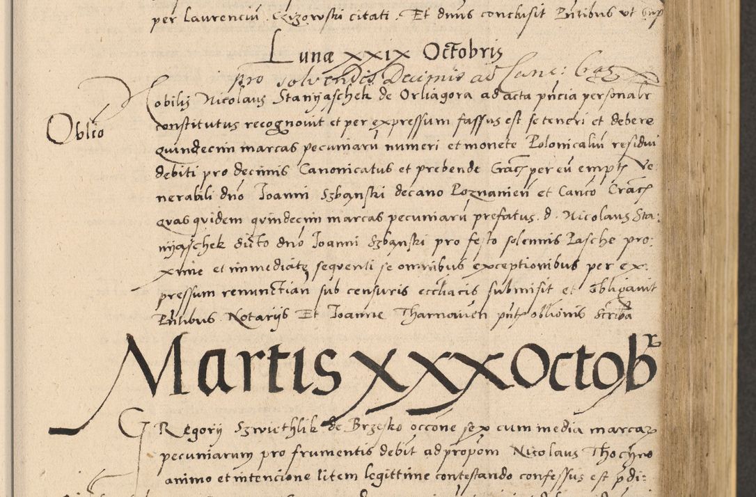 Zdjęcie nr 291 dla obiektu archiwalnego: Acta actorum coram reverendo patre domino Nicolao Bedlenski scholastico vicarioque in spiritualibus gernerali Cracoviensi ad annum Domini millesimum quingentesimum tricesimum septimum, cuius indicio est decima, pontificatus sanctissimi in Christo patris et domini nostri domini Pauli divina providencia papr tercii, anno tercio, feliciter continuantur