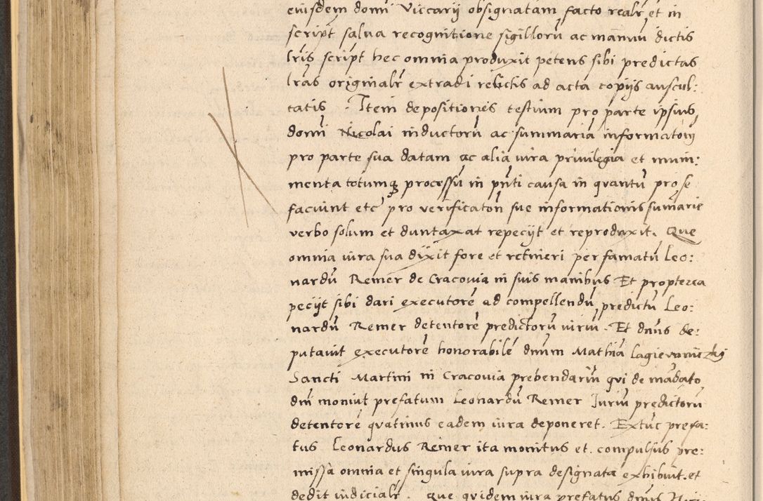 Zdjęcie nr 284 dla obiektu archiwalnego: Acta actorum coram reverendo patre domino Nicolao Bedlenski scholastico vicarioque in spiritualibus gernerali Cracoviensi ad annum Domini millesimum quingentesimum tricesimum septimum, cuius indicio est decima, pontificatus sanctissimi in Christo patris et domini nostri domini Pauli divina providencia papr tercii, anno tercio, feliciter continuantur
