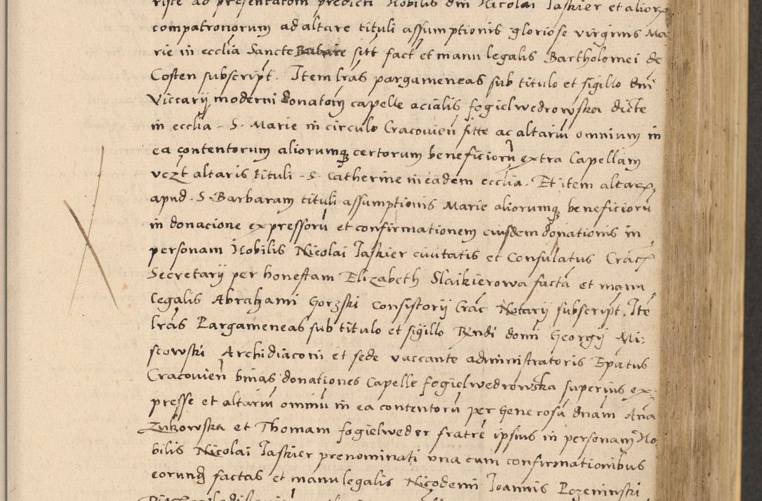 Zdjęcie nr 283 dla obiektu archiwalnego: Acta actorum coram reverendo patre domino Nicolao Bedlenski scholastico vicarioque in spiritualibus gernerali Cracoviensi ad annum Domini millesimum quingentesimum tricesimum septimum, cuius indicio est decima, pontificatus sanctissimi in Christo patris et domini nostri domini Pauli divina providencia papr tercii, anno tercio, feliciter continuantur