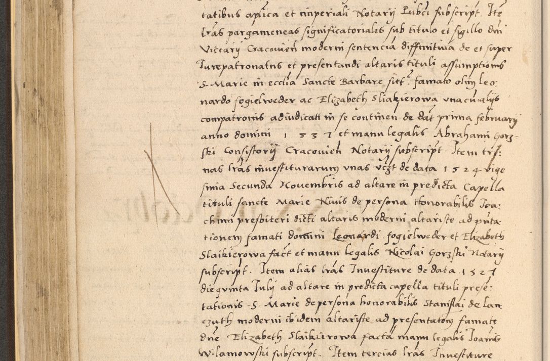 Zdjęcie nr 282 dla obiektu archiwalnego: Acta actorum coram reverendo patre domino Nicolao Bedlenski scholastico vicarioque in spiritualibus gernerali Cracoviensi ad annum Domini millesimum quingentesimum tricesimum septimum, cuius indicio est decima, pontificatus sanctissimi in Christo patris et domini nostri domini Pauli divina providencia papr tercii, anno tercio, feliciter continuantur