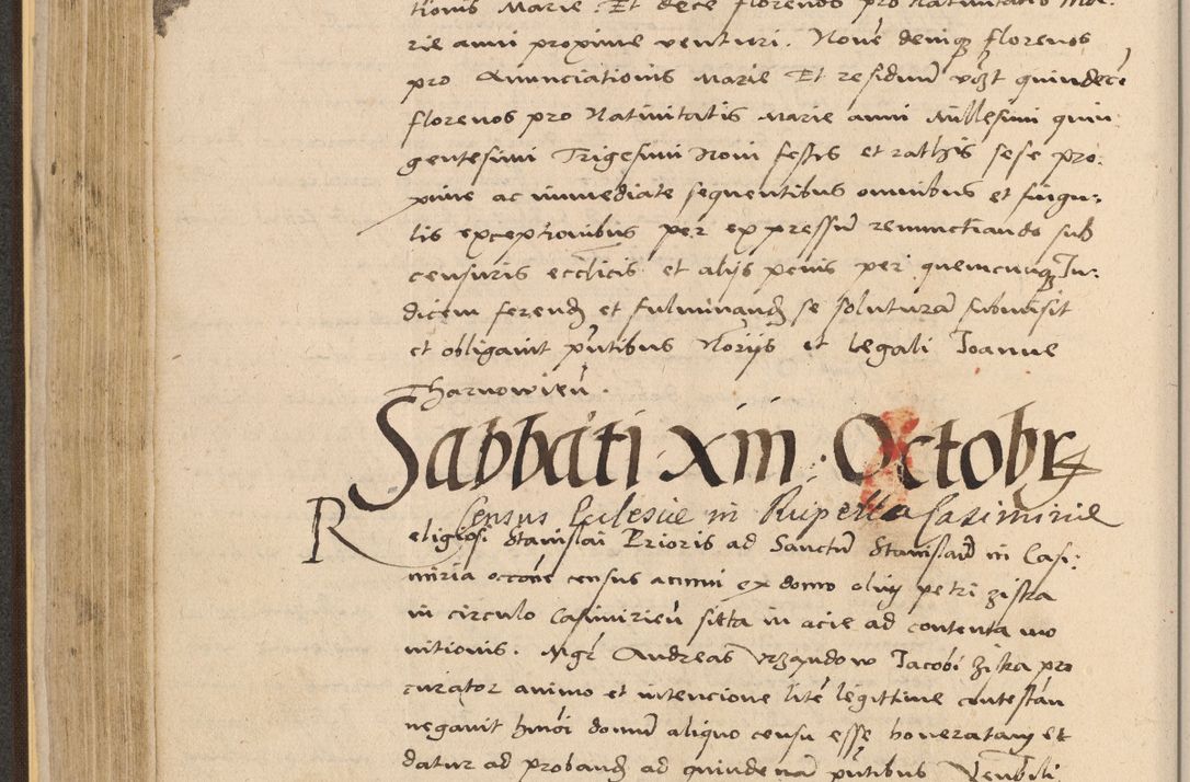 Zdjęcie nr 274 dla obiektu archiwalnego: Acta actorum coram reverendo patre domino Nicolao Bedlenski scholastico vicarioque in spiritualibus gernerali Cracoviensi ad annum Domini millesimum quingentesimum tricesimum septimum, cuius indicio est decima, pontificatus sanctissimi in Christo patris et domini nostri domini Pauli divina providencia papr tercii, anno tercio, feliciter continuantur