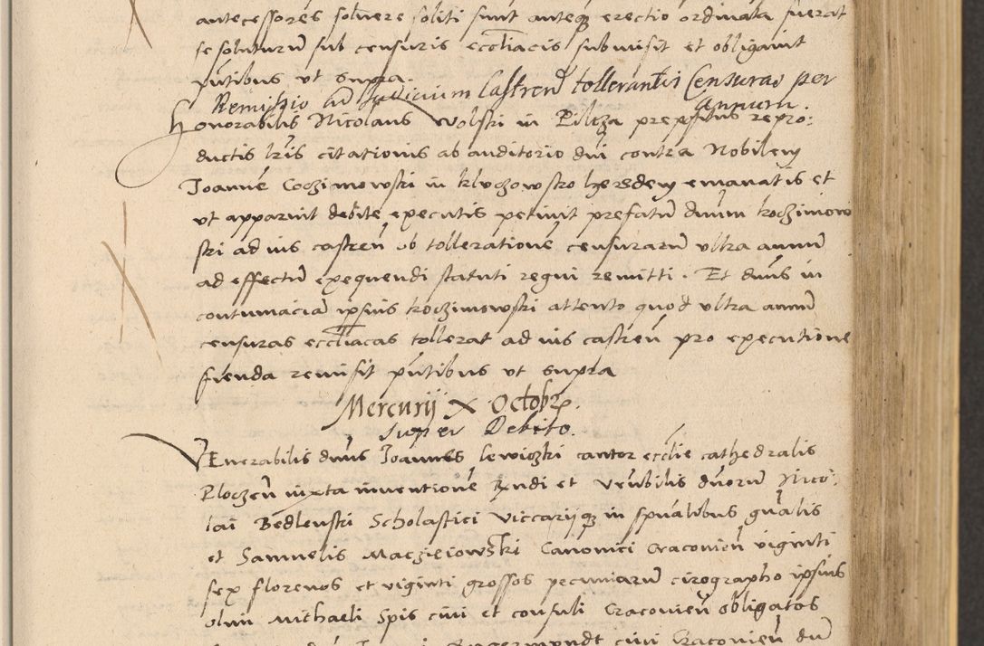 Zdjęcie nr 271 dla obiektu archiwalnego: Acta actorum coram reverendo patre domino Nicolao Bedlenski scholastico vicarioque in spiritualibus gernerali Cracoviensi ad annum Domini millesimum quingentesimum tricesimum septimum, cuius indicio est decima, pontificatus sanctissimi in Christo patris et domini nostri domini Pauli divina providencia papr tercii, anno tercio, feliciter continuantur