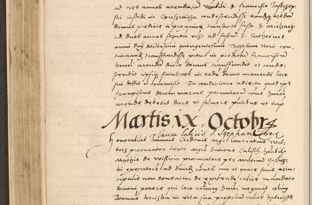Zdjęcie nr 268 dla obiektu archiwalnego: Acta actorum coram reverendo patre domino Nicolao Bedlenski scholastico vicarioque in spiritualibus gernerali Cracoviensi ad annum Domini millesimum quingentesimum tricesimum septimum, cuius indicio est decima, pontificatus sanctissimi in Christo patris et domini nostri domini Pauli divina providencia papr tercii, anno tercio, feliciter continuantur
