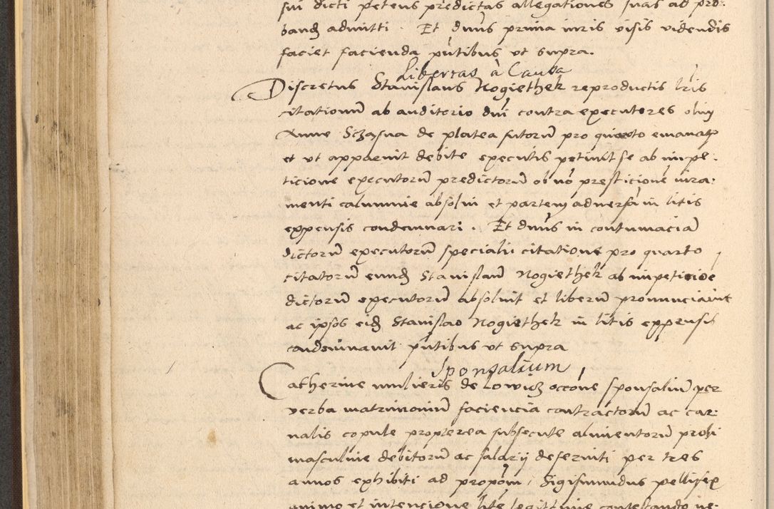 Zdjęcie nr 270 dla obiektu archiwalnego: Acta actorum coram reverendo patre domino Nicolao Bedlenski scholastico vicarioque in spiritualibus gernerali Cracoviensi ad annum Domini millesimum quingentesimum tricesimum septimum, cuius indicio est decima, pontificatus sanctissimi in Christo patris et domini nostri domini Pauli divina providencia papr tercii, anno tercio, feliciter continuantur