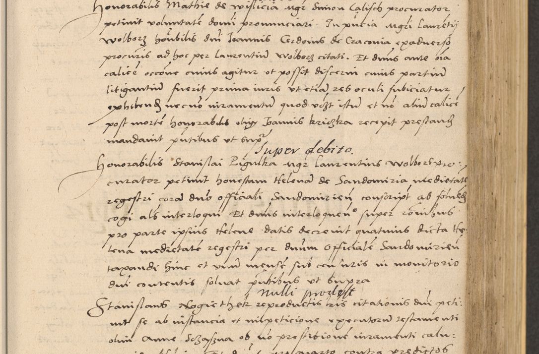 Zdjęcie nr 267 dla obiektu archiwalnego: Acta actorum coram reverendo patre domino Nicolao Bedlenski scholastico vicarioque in spiritualibus gernerali Cracoviensi ad annum Domini millesimum quingentesimum tricesimum septimum, cuius indicio est decima, pontificatus sanctissimi in Christo patris et domini nostri domini Pauli divina providencia papr tercii, anno tercio, feliciter continuantur