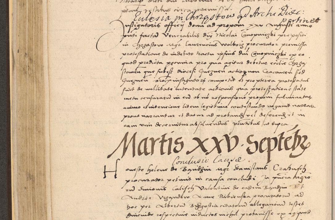 Zdjęcie nr 256 dla obiektu archiwalnego: Acta actorum coram reverendo patre domino Nicolao Bedlenski scholastico vicarioque in spiritualibus gernerali Cracoviensi ad annum Domini millesimum quingentesimum tricesimum septimum, cuius indicio est decima, pontificatus sanctissimi in Christo patris et domini nostri domini Pauli divina providencia papr tercii, anno tercio, feliciter continuantur