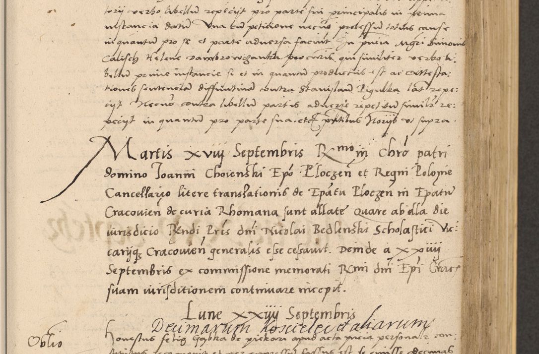 Zdjęcie nr 255 dla obiektu archiwalnego: Acta actorum coram reverendo patre domino Nicolao Bedlenski scholastico vicarioque in spiritualibus gernerali Cracoviensi ad annum Domini millesimum quingentesimum tricesimum septimum, cuius indicio est decima, pontificatus sanctissimi in Christo patris et domini nostri domini Pauli divina providencia papr tercii, anno tercio, feliciter continuantur
