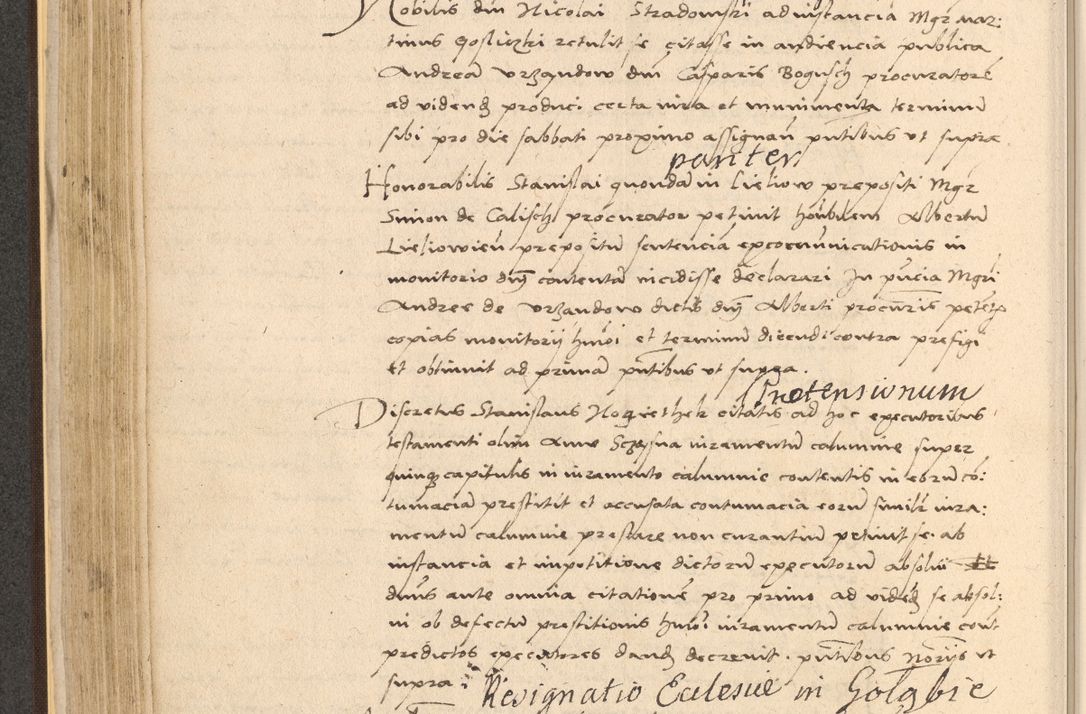 Zdjęcie nr 252 dla obiektu archiwalnego: Acta actorum coram reverendo patre domino Nicolao Bedlenski scholastico vicarioque in spiritualibus gernerali Cracoviensi ad annum Domini millesimum quingentesimum tricesimum septimum, cuius indicio est decima, pontificatus sanctissimi in Christo patris et domini nostri domini Pauli divina providencia papr tercii, anno tercio, feliciter continuantur