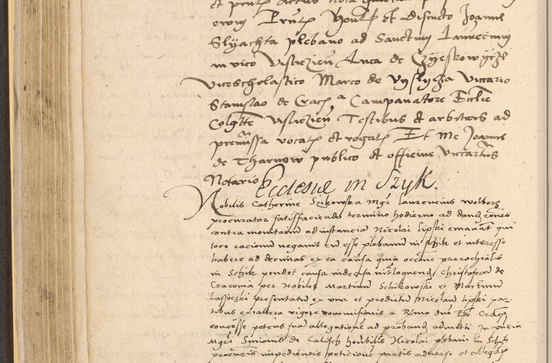 Zdjęcie nr 250 dla obiektu archiwalnego: Acta actorum coram reverendo patre domino Nicolao Bedlenski scholastico vicarioque in spiritualibus gernerali Cracoviensi ad annum Domini millesimum quingentesimum tricesimum septimum, cuius indicio est decima, pontificatus sanctissimi in Christo patris et domini nostri domini Pauli divina providencia papr tercii, anno tercio, feliciter continuantur