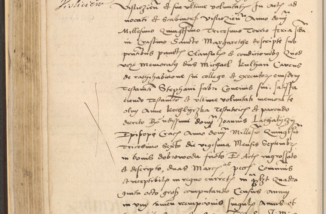 Zdjęcie nr 248 dla obiektu archiwalnego: Acta actorum coram reverendo patre domino Nicolao Bedlenski scholastico vicarioque in spiritualibus gernerali Cracoviensi ad annum Domini millesimum quingentesimum tricesimum septimum, cuius indicio est decima, pontificatus sanctissimi in Christo patris et domini nostri domini Pauli divina providencia papr tercii, anno tercio, feliciter continuantur