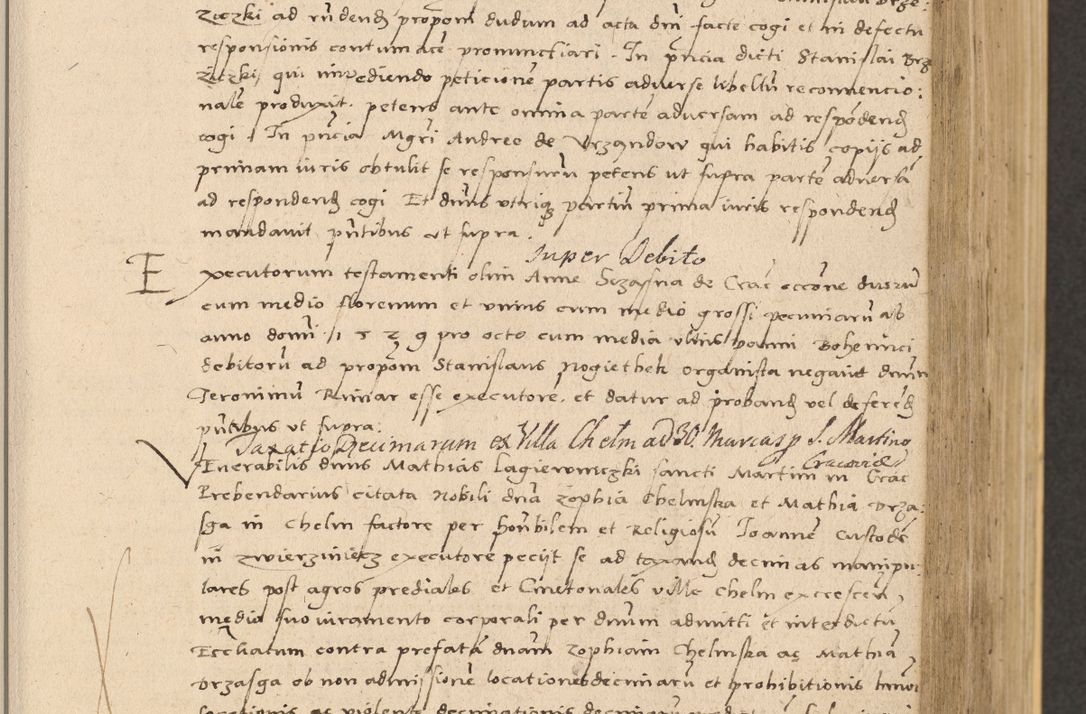 Zdjęcie nr 235 dla obiektu archiwalnego: Acta actorum coram reverendo patre domino Nicolao Bedlenski scholastico vicarioque in spiritualibus gernerali Cracoviensi ad annum Domini millesimum quingentesimum tricesimum septimum, cuius indicio est decima, pontificatus sanctissimi in Christo patris et domini nostri domini Pauli divina providencia papr tercii, anno tercio, feliciter continuantur