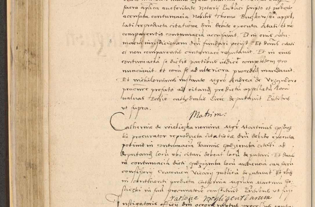 Zdjęcie nr 224 dla obiektu archiwalnego: Acta actorum coram reverendo patre domino Nicolao Bedlenski scholastico vicarioque in spiritualibus gernerali Cracoviensi ad annum Domini millesimum quingentesimum tricesimum septimum, cuius indicio est decima, pontificatus sanctissimi in Christo patris et domini nostri domini Pauli divina providencia papr tercii, anno tercio, feliciter continuantur
