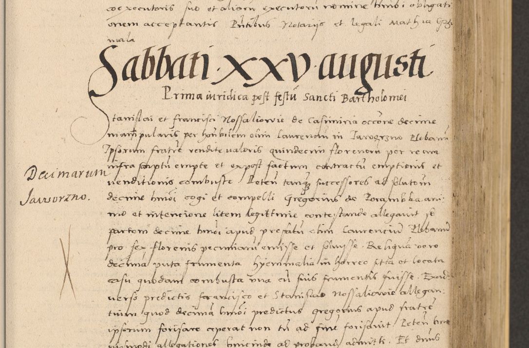 Zdjęcie nr 223 dla obiektu archiwalnego: Acta actorum coram reverendo patre domino Nicolao Bedlenski scholastico vicarioque in spiritualibus gernerali Cracoviensi ad annum Domini millesimum quingentesimum tricesimum septimum, cuius indicio est decima, pontificatus sanctissimi in Christo patris et domini nostri domini Pauli divina providencia papr tercii, anno tercio, feliciter continuantur