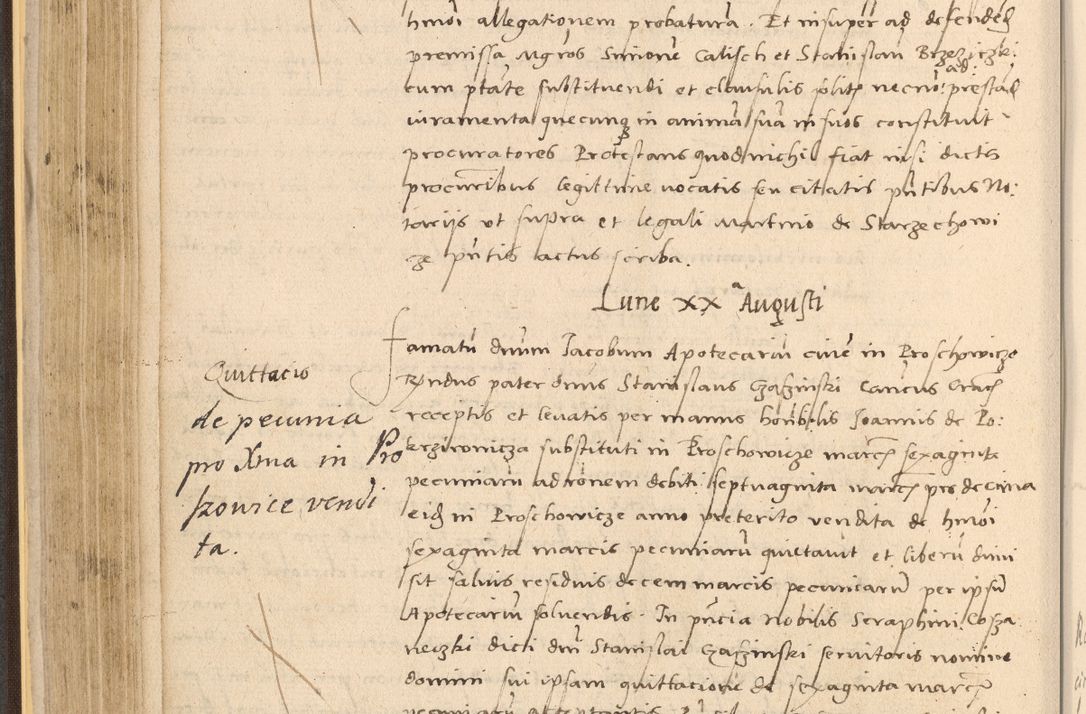 Zdjęcie nr 220 dla obiektu archiwalnego: Acta actorum coram reverendo patre domino Nicolao Bedlenski scholastico vicarioque in spiritualibus gernerali Cracoviensi ad annum Domini millesimum quingentesimum tricesimum septimum, cuius indicio est decima, pontificatus sanctissimi in Christo patris et domini nostri domini Pauli divina providencia papr tercii, anno tercio, feliciter continuantur