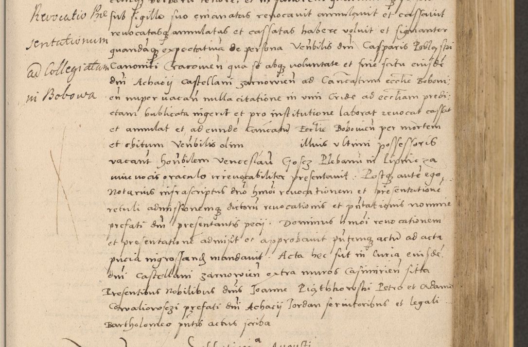 Zdjęcie nr 217 dla obiektu archiwalnego: Acta actorum coram reverendo patre domino Nicolao Bedlenski scholastico vicarioque in spiritualibus gernerali Cracoviensi ad annum Domini millesimum quingentesimum tricesimum septimum, cuius indicio est decima, pontificatus sanctissimi in Christo patris et domini nostri domini Pauli divina providencia papr tercii, anno tercio, feliciter continuantur