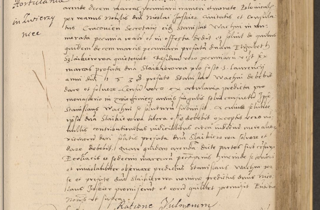 Zdjęcie nr 211 dla obiektu archiwalnego: Acta actorum coram reverendo patre domino Nicolao Bedlenski scholastico vicarioque in spiritualibus gernerali Cracoviensi ad annum Domini millesimum quingentesimum tricesimum septimum, cuius indicio est decima, pontificatus sanctissimi in Christo patris et domini nostri domini Pauli divina providencia papr tercii, anno tercio, feliciter continuantur