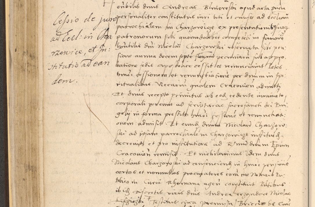 Zdjęcie nr 210 dla obiektu archiwalnego: Acta actorum coram reverendo patre domino Nicolao Bedlenski scholastico vicarioque in spiritualibus gernerali Cracoviensi ad annum Domini millesimum quingentesimum tricesimum septimum, cuius indicio est decima, pontificatus sanctissimi in Christo patris et domini nostri domini Pauli divina providencia papr tercii, anno tercio, feliciter continuantur