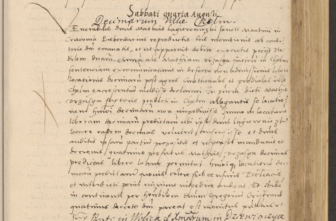 Zdjęcie nr 209 dla obiektu archiwalnego: Acta actorum coram reverendo patre domino Nicolao Bedlenski scholastico vicarioque in spiritualibus gernerali Cracoviensi ad annum Domini millesimum quingentesimum tricesimum septimum, cuius indicio est decima, pontificatus sanctissimi in Christo patris et domini nostri domini Pauli divina providencia papr tercii, anno tercio, feliciter continuantur