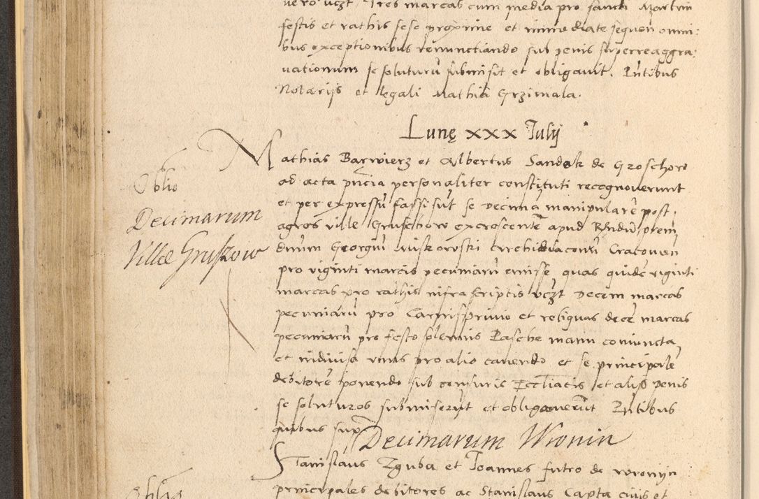 Zdjęcie nr 206 dla obiektu archiwalnego: Acta actorum coram reverendo patre domino Nicolao Bedlenski scholastico vicarioque in spiritualibus gernerali Cracoviensi ad annum Domini millesimum quingentesimum tricesimum septimum, cuius indicio est decima, pontificatus sanctissimi in Christo patris et domini nostri domini Pauli divina providencia papr tercii, anno tercio, feliciter continuantur