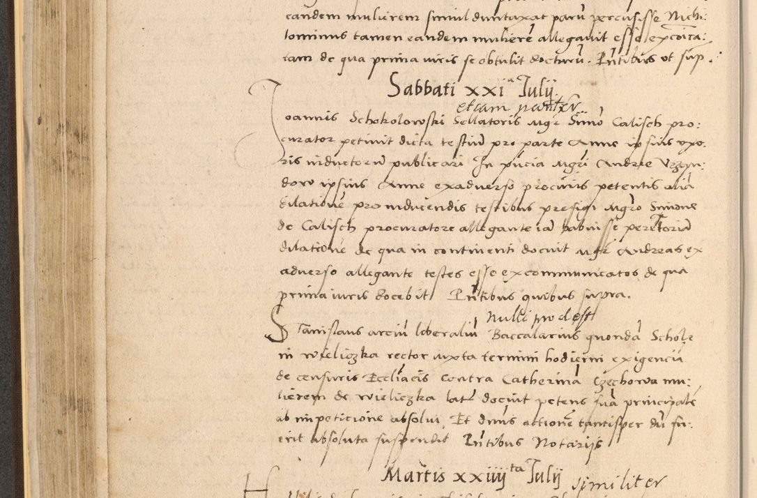 Zdjęcie nr 204 dla obiektu archiwalnego: Acta actorum coram reverendo patre domino Nicolao Bedlenski scholastico vicarioque in spiritualibus gernerali Cracoviensi ad annum Domini millesimum quingentesimum tricesimum septimum, cuius indicio est decima, pontificatus sanctissimi in Christo patris et domini nostri domini Pauli divina providencia papr tercii, anno tercio, feliciter continuantur