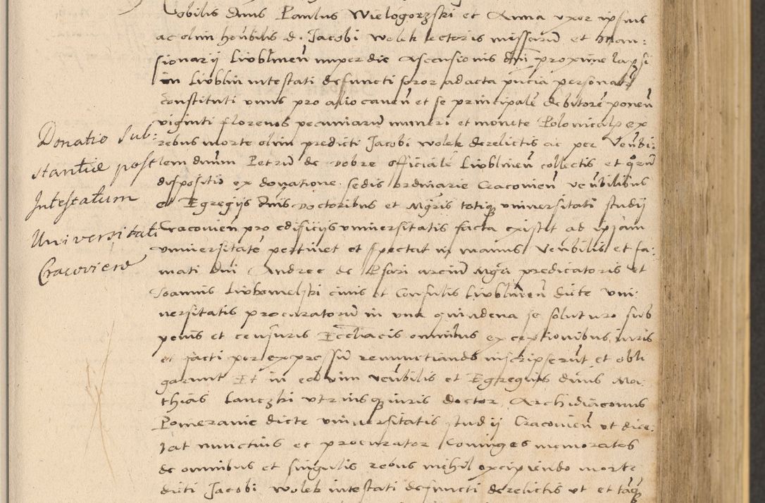 Zdjęcie nr 203 dla obiektu archiwalnego: Acta actorum coram reverendo patre domino Nicolao Bedlenski scholastico vicarioque in spiritualibus gernerali Cracoviensi ad annum Domini millesimum quingentesimum tricesimum septimum, cuius indicio est decima, pontificatus sanctissimi in Christo patris et domini nostri domini Pauli divina providencia papr tercii, anno tercio, feliciter continuantur