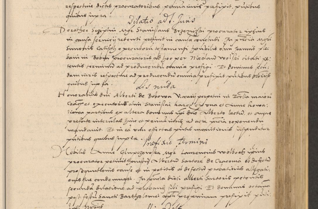 Zdjęcie nr 191 dla obiektu archiwalnego: Acta actorum coram reverendo patre domino Nicolao Bedlenski scholastico vicarioque in spiritualibus gernerali Cracoviensi ad annum Domini millesimum quingentesimum tricesimum septimum, cuius indicio est decima, pontificatus sanctissimi in Christo patris et domini nostri domini Pauli divina providencia papr tercii, anno tercio, feliciter continuantur
