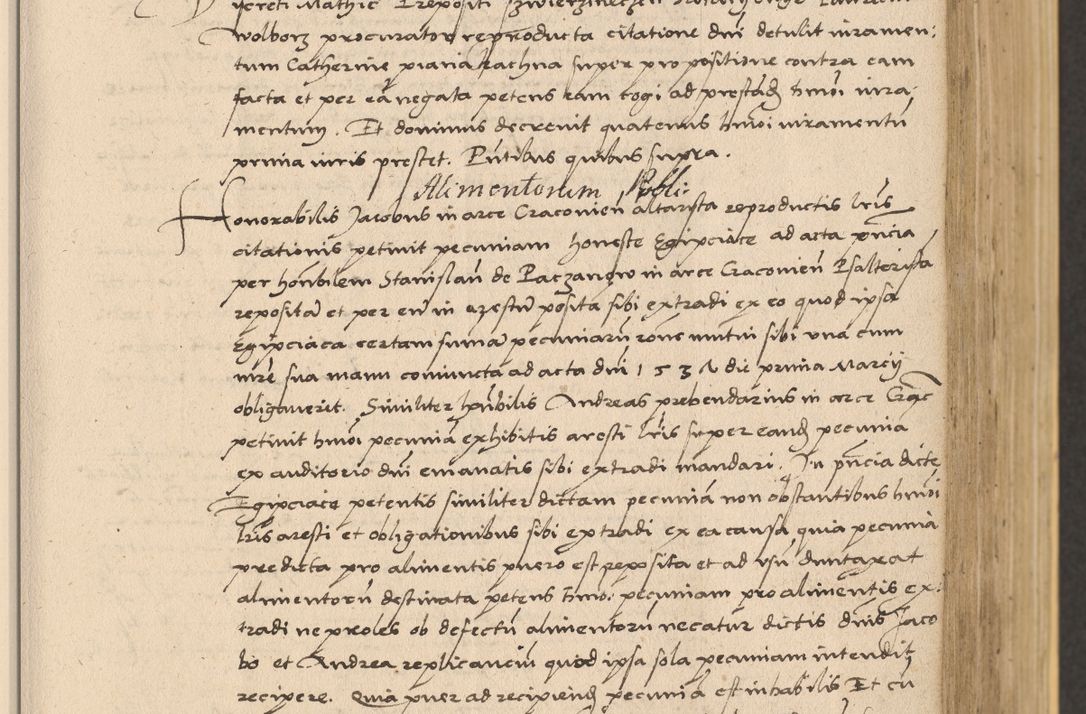 Zdjęcie nr 179 dla obiektu archiwalnego: Acta actorum coram reverendo patre domino Nicolao Bedlenski scholastico vicarioque in spiritualibus gernerali Cracoviensi ad annum Domini millesimum quingentesimum tricesimum septimum, cuius indicio est decima, pontificatus sanctissimi in Christo patris et domini nostri domini Pauli divina providencia papr tercii, anno tercio, feliciter continuantur