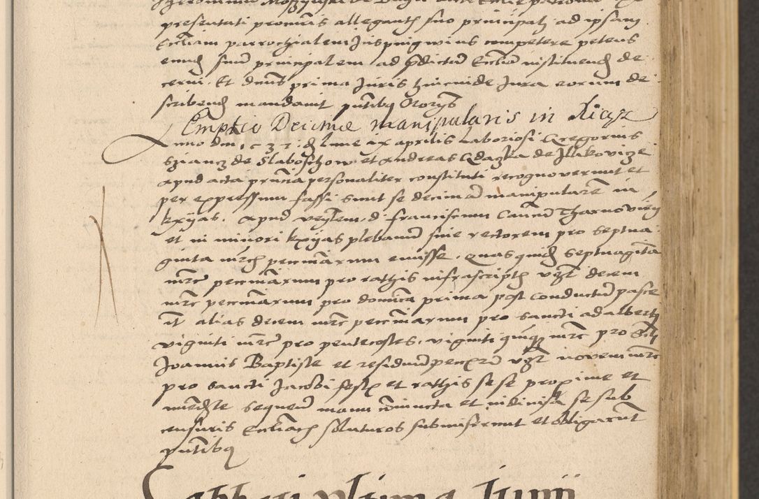 Zdjęcie nr 181 dla obiektu archiwalnego: Acta actorum coram reverendo patre domino Nicolao Bedlenski scholastico vicarioque in spiritualibus gernerali Cracoviensi ad annum Domini millesimum quingentesimum tricesimum septimum, cuius indicio est decima, pontificatus sanctissimi in Christo patris et domini nostri domini Pauli divina providencia papr tercii, anno tercio, feliciter continuantur