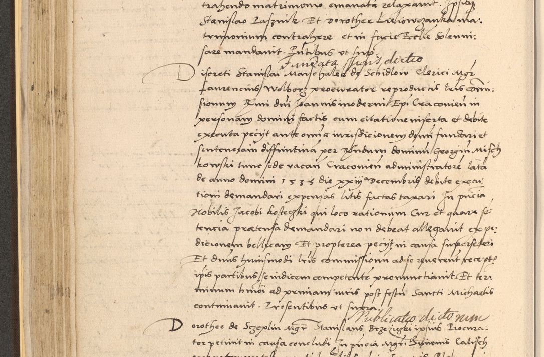 Zdjęcie nr 178 dla obiektu archiwalnego: Acta actorum coram reverendo patre domino Nicolao Bedlenski scholastico vicarioque in spiritualibus gernerali Cracoviensi ad annum Domini millesimum quingentesimum tricesimum septimum, cuius indicio est decima, pontificatus sanctissimi in Christo patris et domini nostri domini Pauli divina providencia papr tercii, anno tercio, feliciter continuantur