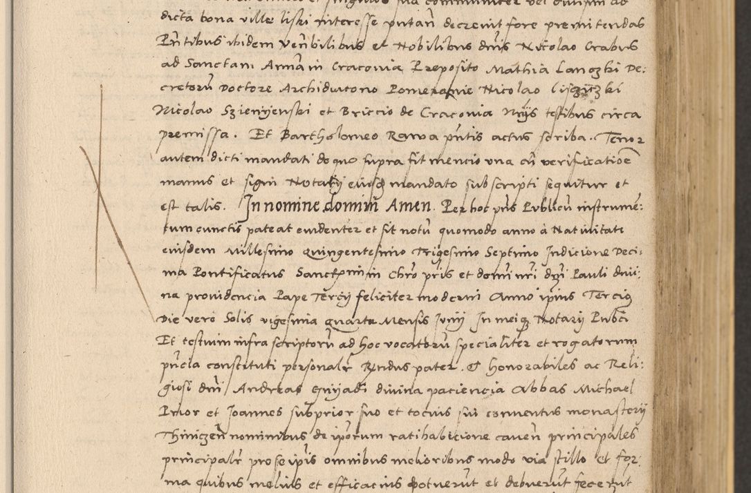 Zdjęcie nr 175 dla obiektu archiwalnego: Acta actorum coram reverendo patre domino Nicolao Bedlenski scholastico vicarioque in spiritualibus gernerali Cracoviensi ad annum Domini millesimum quingentesimum tricesimum septimum, cuius indicio est decima, pontificatus sanctissimi in Christo patris et domini nostri domini Pauli divina providencia papr tercii, anno tercio, feliciter continuantur