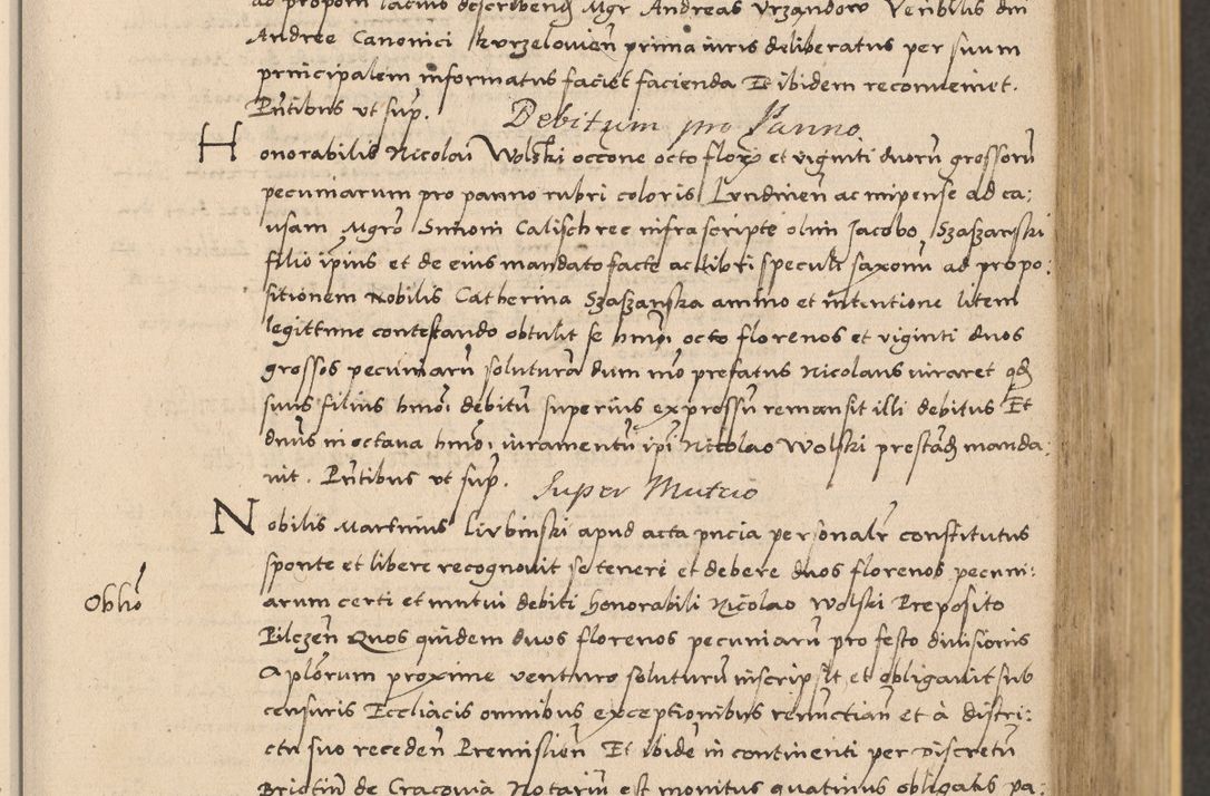 Zdjęcie nr 171 dla obiektu archiwalnego: Acta actorum coram reverendo patre domino Nicolao Bedlenski scholastico vicarioque in spiritualibus gernerali Cracoviensi ad annum Domini millesimum quingentesimum tricesimum septimum, cuius indicio est decima, pontificatus sanctissimi in Christo patris et domini nostri domini Pauli divina providencia papr tercii, anno tercio, feliciter continuantur
