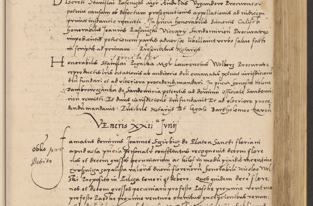 Zdjęcie nr 167 dla obiektu archiwalnego: Acta actorum coram reverendo patre domino Nicolao Bedlenski scholastico vicarioque in spiritualibus gernerali Cracoviensi ad annum Domini millesimum quingentesimum tricesimum septimum, cuius indicio est decima, pontificatus sanctissimi in Christo patris et domini nostri domini Pauli divina providencia papr tercii, anno tercio, feliciter continuantur