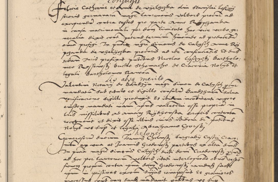Zdjęcie nr 165 dla obiektu archiwalnego: Acta actorum coram reverendo patre domino Nicolao Bedlenski scholastico vicarioque in spiritualibus gernerali Cracoviensi ad annum Domini millesimum quingentesimum tricesimum septimum, cuius indicio est decima, pontificatus sanctissimi in Christo patris et domini nostri domini Pauli divina providencia papr tercii, anno tercio, feliciter continuantur