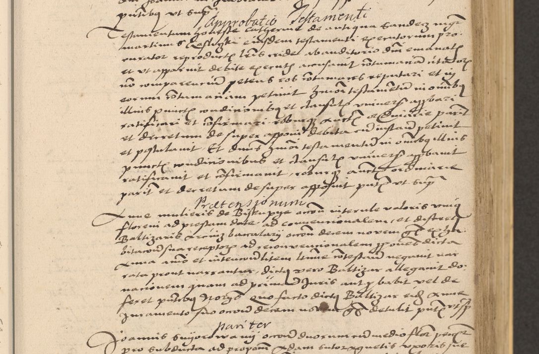 Zdjęcie nr 153 dla obiektu archiwalnego: Acta actorum coram reverendo patre domino Nicolao Bedlenski scholastico vicarioque in spiritualibus gernerali Cracoviensi ad annum Domini millesimum quingentesimum tricesimum septimum, cuius indicio est decima, pontificatus sanctissimi in Christo patris et domini nostri domini Pauli divina providencia papr tercii, anno tercio, feliciter continuantur