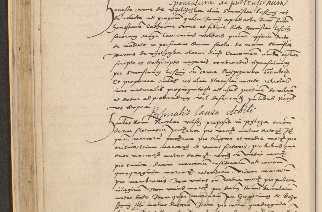 Zdjęcie nr 150 dla obiektu archiwalnego: Acta actorum coram reverendo patre domino Nicolao Bedlenski scholastico vicarioque in spiritualibus gernerali Cracoviensi ad annum Domini millesimum quingentesimum tricesimum septimum, cuius indicio est decima, pontificatus sanctissimi in Christo patris et domini nostri domini Pauli divina providencia papr tercii, anno tercio, feliciter continuantur