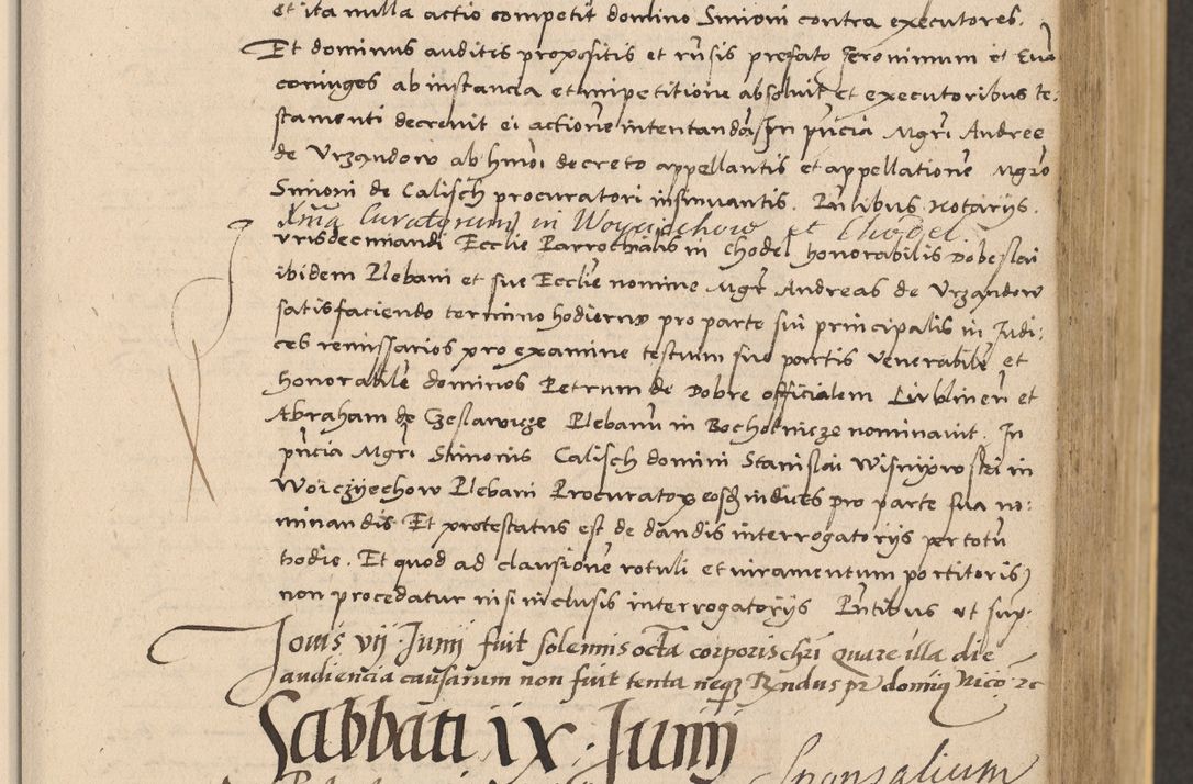 Zdjęcie nr 149 dla obiektu archiwalnego: Acta actorum coram reverendo patre domino Nicolao Bedlenski scholastico vicarioque in spiritualibus gernerali Cracoviensi ad annum Domini millesimum quingentesimum tricesimum septimum, cuius indicio est decima, pontificatus sanctissimi in Christo patris et domini nostri domini Pauli divina providencia papr tercii, anno tercio, feliciter continuantur