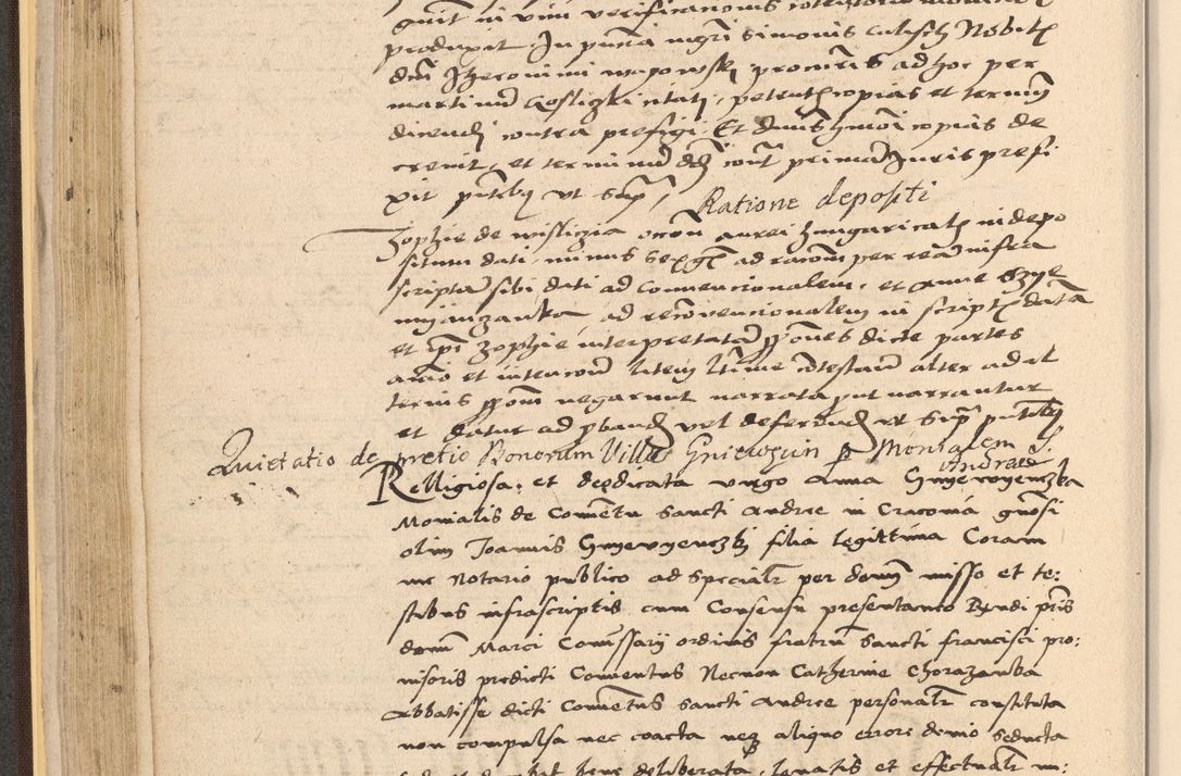 Zdjęcie nr 144 dla obiektu archiwalnego: Acta actorum coram reverendo patre domino Nicolao Bedlenski scholastico vicarioque in spiritualibus gernerali Cracoviensi ad annum Domini millesimum quingentesimum tricesimum septimum, cuius indicio est decima, pontificatus sanctissimi in Christo patris et domini nostri domini Pauli divina providencia papr tercii, anno tercio, feliciter continuantur