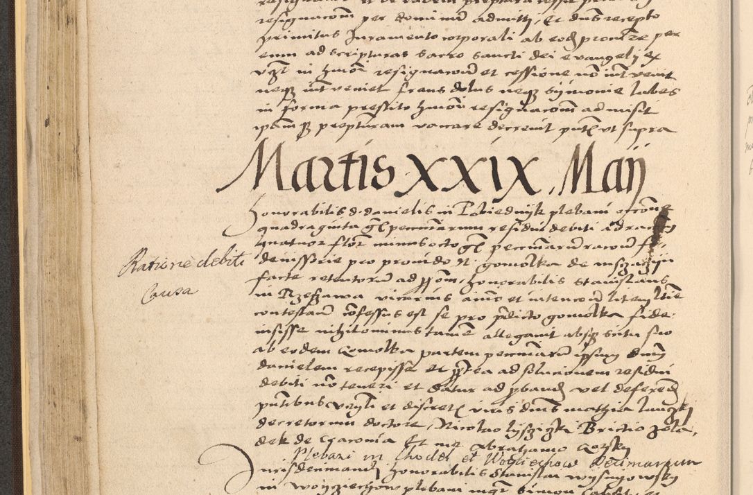 Zdjęcie nr 140 dla obiektu archiwalnego: Acta actorum coram reverendo patre domino Nicolao Bedlenski scholastico vicarioque in spiritualibus gernerali Cracoviensi ad annum Domini millesimum quingentesimum tricesimum septimum, cuius indicio est decima, pontificatus sanctissimi in Christo patris et domini nostri domini Pauli divina providencia papr tercii, anno tercio, feliciter continuantur